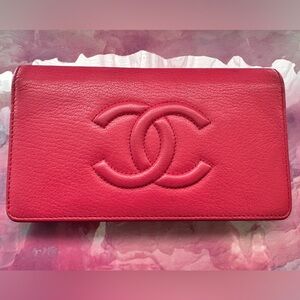 Chanel Bifold (EUC; Pink)